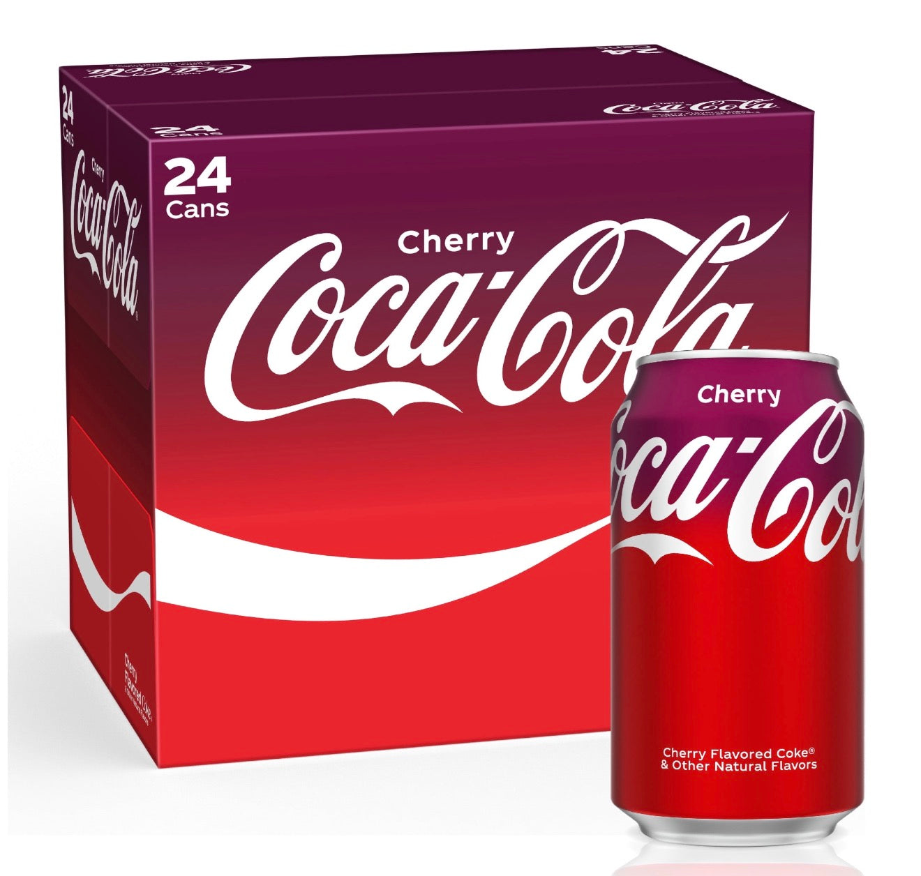 Coca-Cola Cherry Soda, 12 fl oz Cans, 24 Pack
