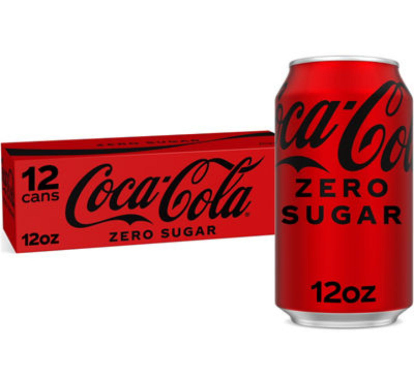 Coca-Cola Zero Sugar – 12 Pack (12 fl oz Cans)