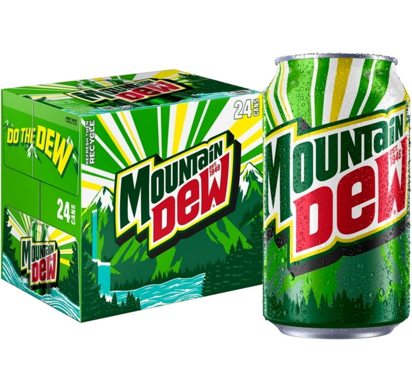 Mountain Dew – 24 Pack (12 fl oz Cans)