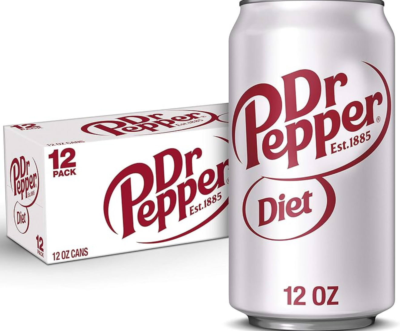 Diet Dr Pepper – 12 Pack (12 fl oz Cans)