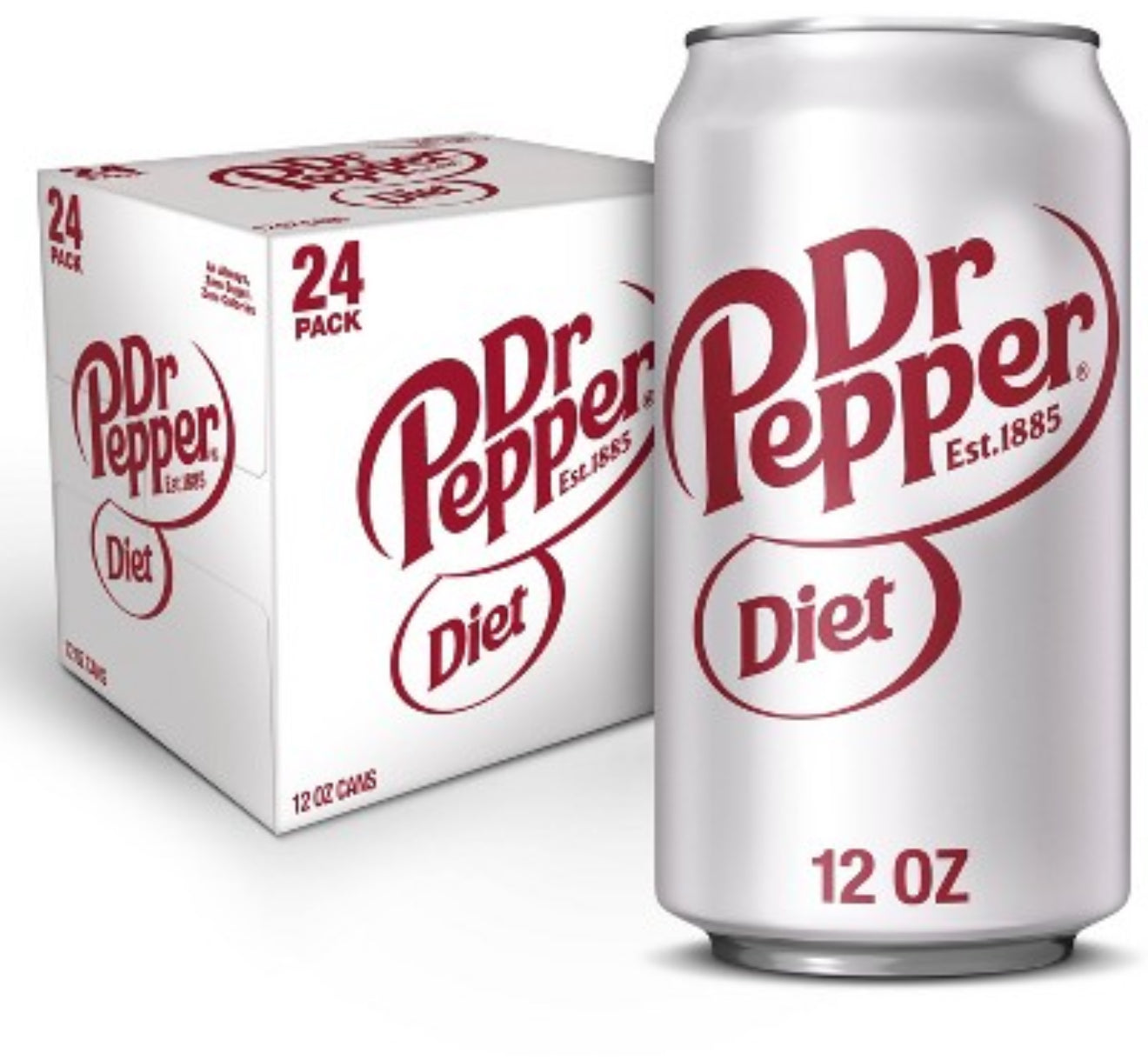 Diet Dr Pepper – 24 Pack (12 fl oz Cans)